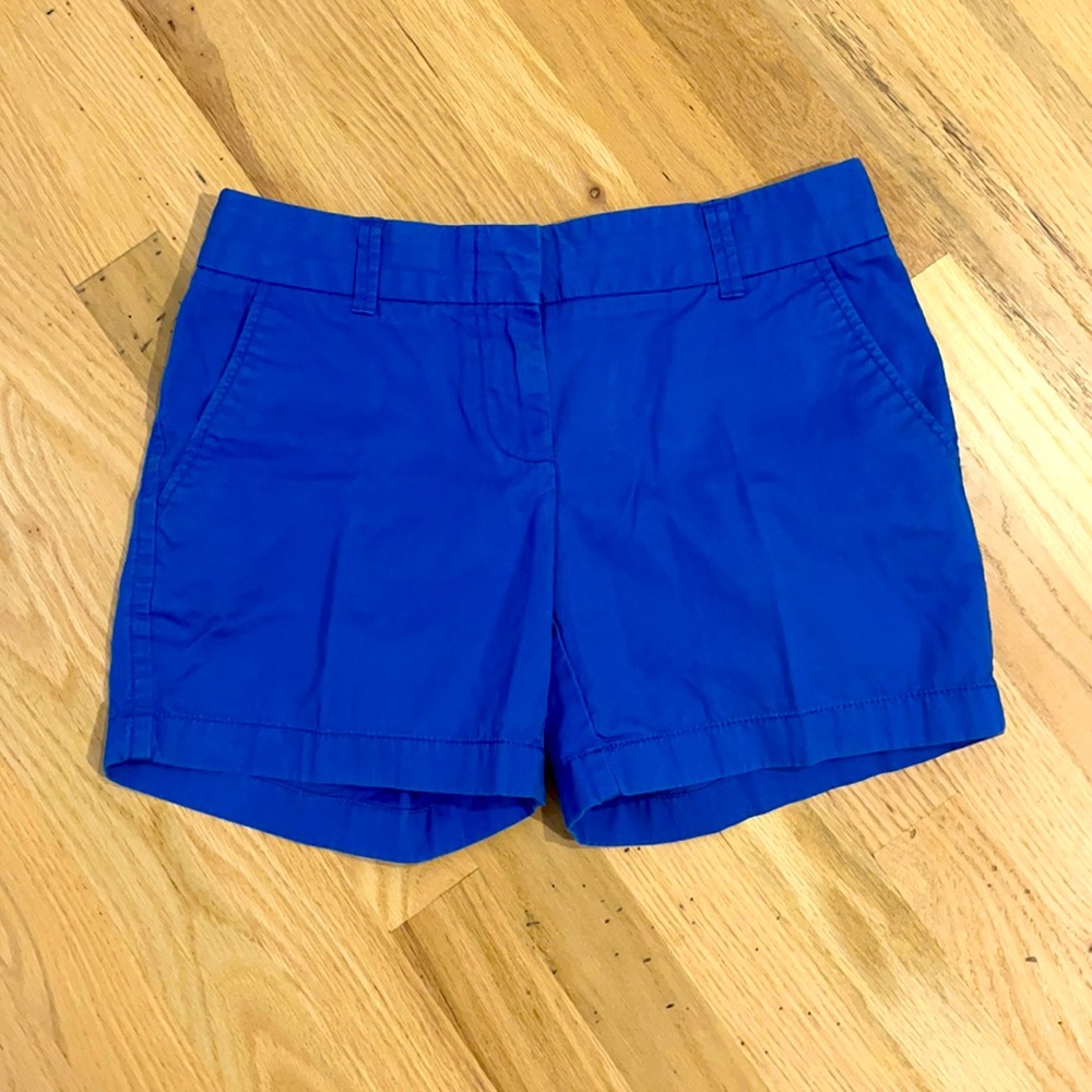 Electric Blue J.Crew Chino Shorts